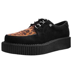 TUK Black & Leopard Anarchic Creeper Sneakers Unisex Men's 11 / Women's …